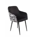 Стул для дома KF-380F черный зебра
