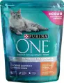 Корм сухой Purina One для красивой шерсти и контроля образования волосяных комков у кошек, с курицей, 750г