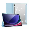 Чехол книжка синего цвета от Dux Ducis для Samsung Tab S10 Ultra, S9 Ultra и S8 Ultra, серия Toby Series Case, с функцией пробуждения и сна