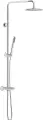 Душевая стойка Damixa Scandinavian Pure 936800000 с тропическим душем, со смесителем, латунная, без излива, хром, с лейкой