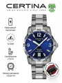 Наручные часы Certina, синий, серебряный