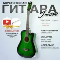 Гитара акустическая 38 Зеленая Глянцевая (Инструмент начинающего музыканта, Jordani JD3810 GR)