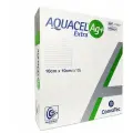 Aquacel Extra Ag + / Аквасель Экстра с серебром + - усиленная абсорбирующая повязка с серебром, 10x10 см