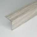 Порожек для напольных покрытий 25x25 мм, длина 1,8 м, уголок алюминиевый Русский профиль, накладки на ступени, дуб камелия