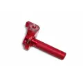 Ручка газа в сборе алюминиевая короткоходная CNC красная OTOM