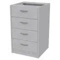 Тумба Меб-фф Офисная приставная тумба ТС-27 цвет Серый 45/44/74 см