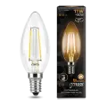 Лампа Gauss Filament Свеча 11W 810lm 2700К Е14 LED 103801111 (12 шт)