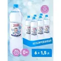 STELMAS Вода питьевая негазированная детская 0+. Стэлмас, 1,5 л х 6 шт.
