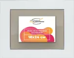 Рамка 18x24 для постера и фотографий, пластиковая, багетная, со стеклом и задником, ВсеПодрамники