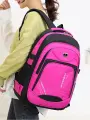 Рюкзак Sport вместительный для старшеклассника, для студента, для учебы и для города, Темно-розовый