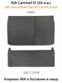 Коврики ЭВА в багажник и нишу для KIA Carnival IV (20-н. в.) для 7-ми и 8-ми местных любой сборки. ЕВА соты SUPERVIP.