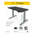 StolStoya Офисный стол с регулировкой высоты титан 160х80 SE221ISB16080