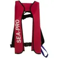Автоматический спасательный жилет SEA-PRO для взрослых, красный, с баллоном и датчиком