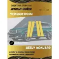 Защитная Глянцевая пленка на боковые стойки дверей Geely Monjaro