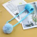 Игрушка для кошек Небесно-голубая, общая длина 100 см