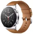 Умные часы Xiaomi Watch S1 Global для РФ, Silver/Brown leather strap + gray fluoroplast strap