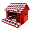 Домик для животных PUPPIA BEAUFORT HOUSE, красный, 43х40х36см (Южная Корея)