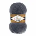 Пряжа ALIZE Angora real 40 Ализе Ангора Реал 40, 100 г, 480 м, 5 шт/упак, цвет 411 джинс меланж