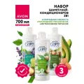 Набор Шампуней-кондиционеров Avon 2в1 Роскошное увлажнение + Природная свежесть + Интенсивное питание