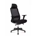 Кресло офисное Norden Como black (черный пластик / черная ткань)