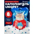 Наполнитель для кошачьего туалета силикагелевый впитывающий UNIQPET, 8л