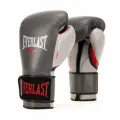 Перчатки тренировочные Everlast Powerlock серые с красным, вес 12 унций