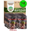 Кронидов Говядина тушеная Высший сорт Готовое блюдо в фольге. Консерва натуральная Набор 12 шт. по 325 г