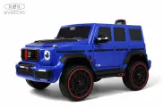 Детский электромобиль RiverToys Z999ZZ с дистанционным управлением, полноприводный, одноместный синий