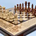 Шахматы Нарды Резные Деревянные Крестовой Поход большие 60см