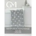 Полотенце махровое, Guten Morgen 1 шт, 100х150, Гала, цвет: серый, хлопок 100%, 450 г/м2