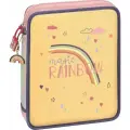 Пенал Magic Rainbow с наполнением (пишущие принадлежности) от BRUNNEN (Германия), 23 x 19 x 4 см, Волшебная радуга, жёлтый АКЦИЯ! В подарок Подставка для книг и учебников !