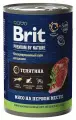 BRIT PREMIUM BY NATURE DOG для щенков с телятиной банка 410 гр 410 гр х 6 шт