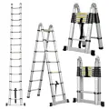 Лестница-стремянка телескопическая МИ 1.9м/3.8м 6 ступеней