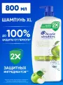 HEAD & SHOULDERS Шампунь для волос от перхоти мужской женский Яблочная свежесть 800мл