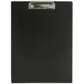 STAFF папка-планшет с прижимом А4, пластик, черный