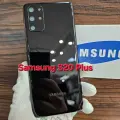 Крышка для Samsung S20 Plus (заднее стекло) Премиум качество цвет: Чёрный
