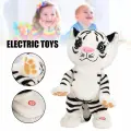 Электронная плюшевая кукла-животное, танцующая игрушка-робот-тигр MMJYSLIM