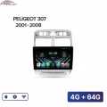 Магнитола FarCar S280, для Peugeot 307 2001-2008, 4G/64G, Android
