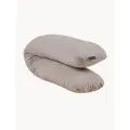 Наволочка для подушки-обнимашки buyson BuyComfy, серая, 160х35 см, хлопковый трикотаж