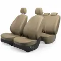 Авточехлы для Volkswagen Polo 5 (Седан) 2009-2020 (Экокожа ромб) Серия LITE
