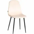 Комплект стульев для кухни TetChair BREEZE (mod. JSC-58), 2 шт, велюр, кремовый/черный