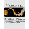Игровой коврик VOROTEX XXL, 90х40 см, 4 мм, Orange planet on black (Оранжевая планета на черном)