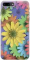 Силиконовый чехол на Apple iPhone 8 Plus / 7 Plus / Эпл Айфон 7 Плюс / 8 Плюс с рисунком Букет из разнозветных ромашек