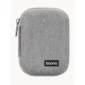 Органайзер дорожный противоударный для проводов, зарядных устройств, аксессуаров BAONA 12см x 9см x 4см, серый