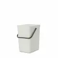 Ведро мусорное Brabantia Sort & Go встраиваемое светло-серое 25л 214400