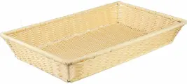 Корзина плетеная для хлеба без крышки Aps 530х325х80мм, полипропилен, бежевый