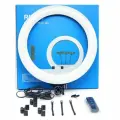 Кольцевая лампа LED Soft Ring Light RL-14 36см с тремя держателями / для блогера