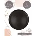 Nouvelle Home Набор десертных тарелок Black Stone, 21 см, 2 шт. черная 21 см 2 21 см 2 см 21 см
