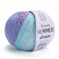 Пряжа Summer Dream YarnArt, мят/сир/гол - 4302, 70% хлопок, 30% вискоза, 4 мотка, 100 г, 350 м.