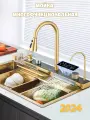 Кухонная мойка многофункциональная с двумя водопадами (смеситель в комплекте)